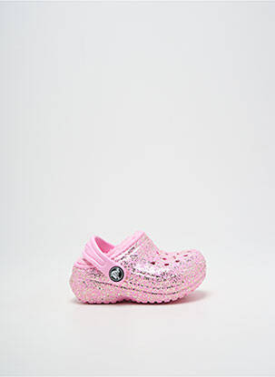 Mules/sabots bout rond bout rond rose CROCS fille