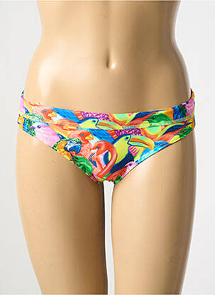 Bas de maillot de bain tissage satiné culotte jaune FUNKITA femme