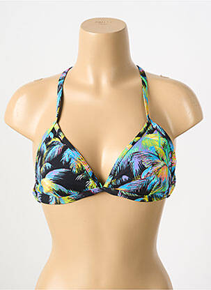 Haut de maillot de bain stretch haut soutien-gorge balconnet noir FUNKITA femme
