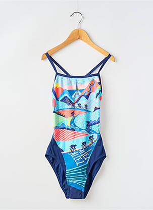 Maillot de bain 1 pièce imprimé fantaisie bleu FUNKITA femme
