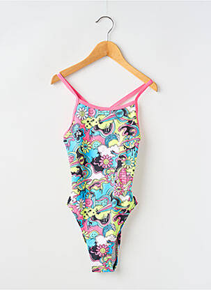 Maillot de bain 1 pièce imprimé fantaisie rose FUNKITA fille