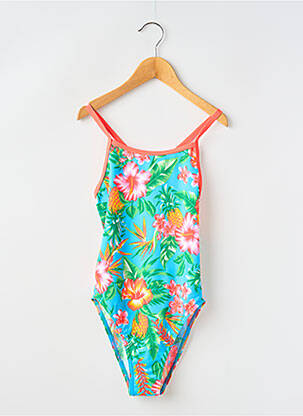 Maillot de bain 1 pièce stretch bleu FUNKITA fille
