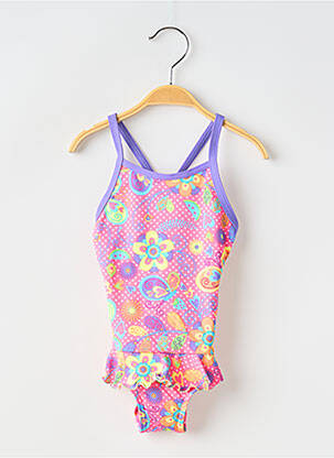 Maillot de bain 1 pièce imprimé fantaisie rose FUNKITA fille