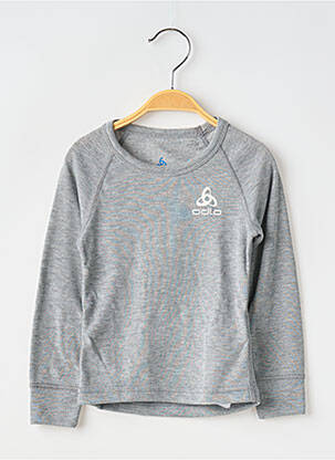 T-shirt manches longues manches longues gris ODLO enfant