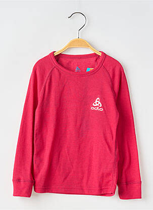 T-shirt manches longues manches longues rouge ODLO enfant