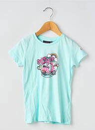 T-shirt coupe cintrée manches courtes bleu CMP fille