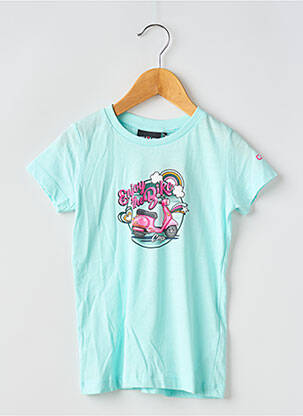 T-shirt coupe cintrée manches courtes bleu CMP fille
