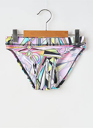 Bas de maillot de bain effet matière satinée noir FUNKITA fille