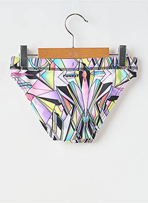 Bas de maillot de bain effet matière satinée noir FUNKITA fille