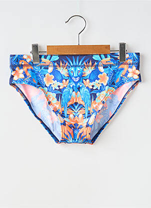 Slip de bain effet matière satinée bleu FUNKY TRUNKS homme
