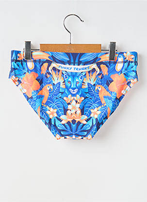 Slip de bain effet matière satinée bleu FUNKY TRUNKS homme