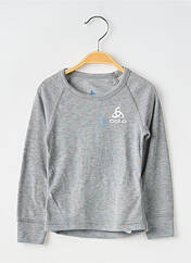 T-shirt gris ODLO pour enfant seconde vue