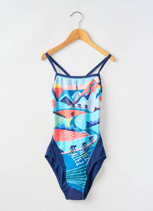 Maillot de bain 1 pièce bleu FUNKITA pour femme