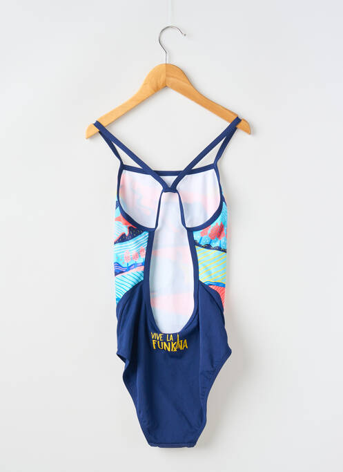 Maillot de bain 1 pièce bleu FUNKITA pour femme