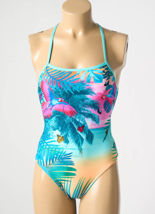 Maillot de bain 1 pièce vert FUNKITA pour femme