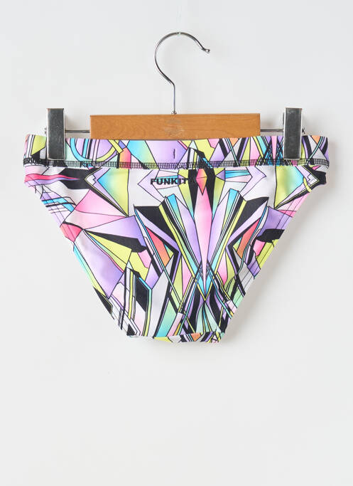Bas de maillot de bain effet matière satinée noir FUNKITA fille