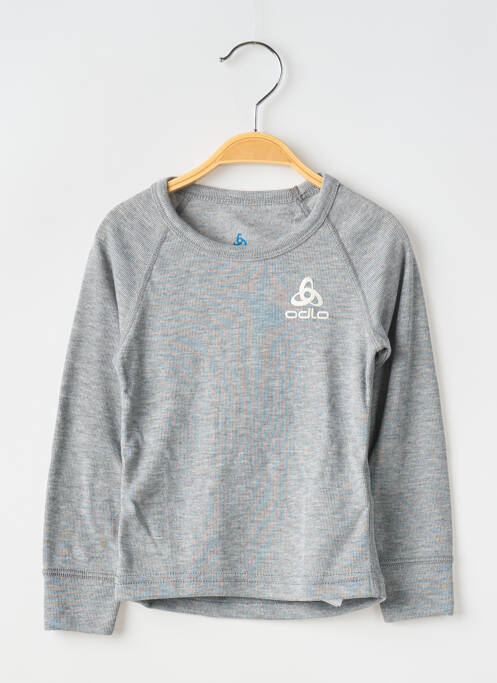 T-shirt gris ODLO pour enfant