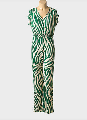 Combi-pantalon manches courtes manches courtes vert MORGAN femme