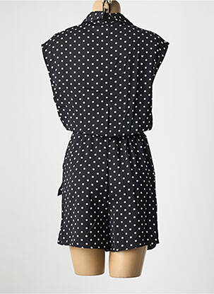 Combishort tissage popeline manches courtes noir MOLLY BRACKEN femme