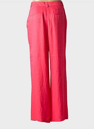 Pantalon large tissage crêpe taille haute rose SALSA femme