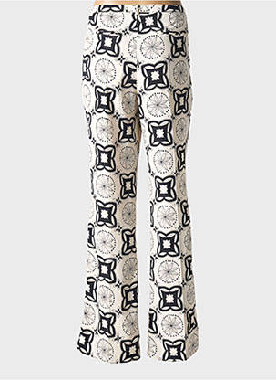 Pantalon flare taille normale taille normale beige MORGAN femme