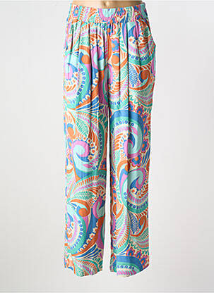 Pantalon droit tissage popeline taille normale violet MOLLY BRACKEN femme