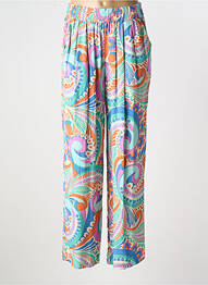 Pantalon droit tissage popeline taille normale violet MOLLY BRACKEN femme