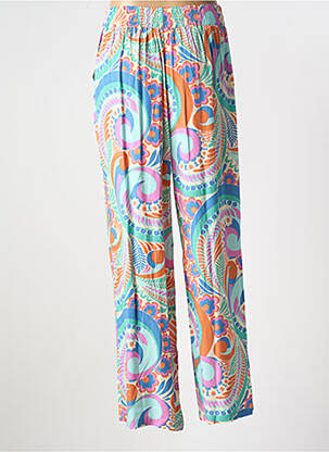 Pantalon droit tissage popeline taille normale violet MOLLY BRACKEN femme