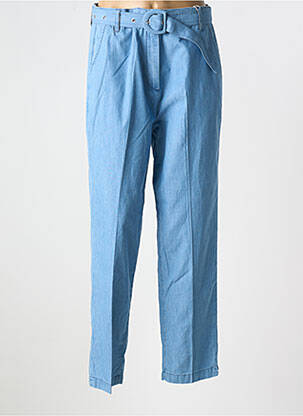 Pantalon droit stretch taille haute bleu SALSA femme