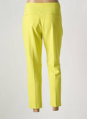 Pantalon 7/8 taille à pinces taille normale jaune MORAGN femme