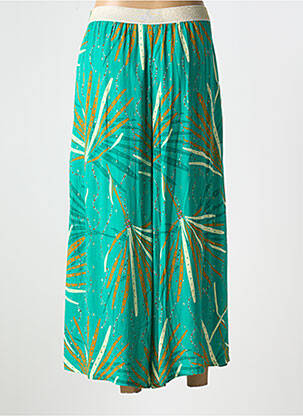 Pantalon 7/8 taille élastique taille normale vert LOLA ESPELETA femme