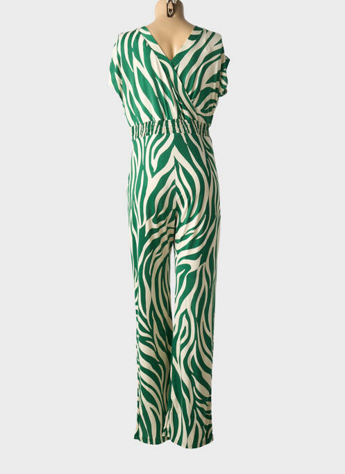 Combi-pantalon manches courtes manches courtes vert MORGAN femme