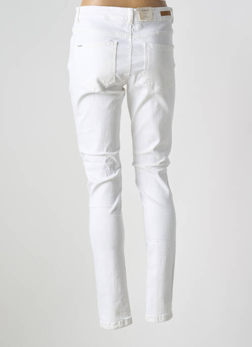 Jeans coupe slim stretch taille normale blanc B.YOUNG femme