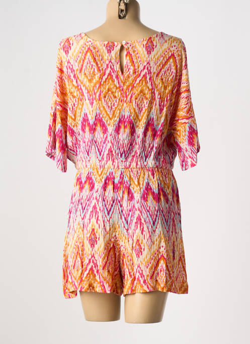 Combishort orange DEELUXE pour femme