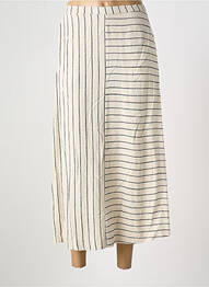 Jupe longue tissage crêpe beige B.YOUNG femme