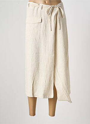Jupe longue taille normale beige TIFFOSI femme