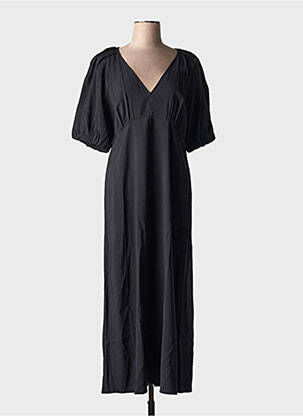 Robe longue manches courtes manches courtes noir B.YOUNG femme