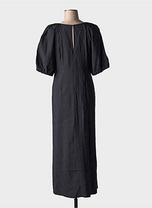 Robe longue manches courtes manches courtes noir B.YOUNG femme