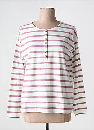 T-shirt manches longues manches longues violet B.YOUNG femme