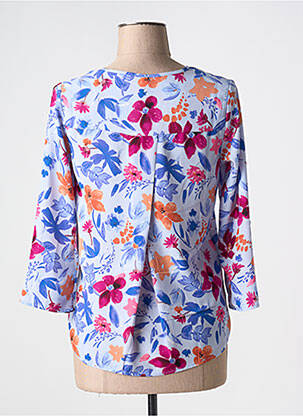 Blouse imprimé fleurs manches 3/4 violet TIFFOSI femme