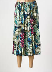 Jupe mi-longue vert QUATRE VINGT JOURS pour femme seconde vue