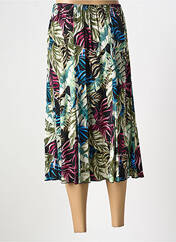 Jupe mi-longue vert QUATRE VINGT JOURS pour femme seconde vue