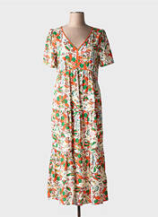 Robe longue orange DEELUXE pour femme seconde vue