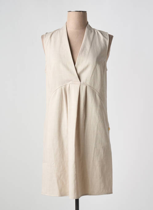 Robe courte beige LOLA ESPELETA pour femme