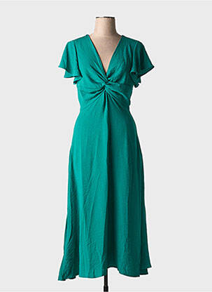 Robe longue manches courtes manches courtes vert MOLLY BRACKEN femme