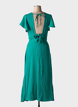 Robe longue manches courtes manches courtes vert MOLLY BRACKEN femme