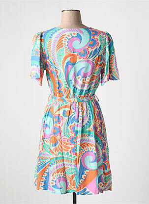 Robe courte manches courtes manches courtes bleu MOLLY BRACKEN femme