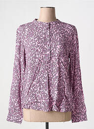 Blouse poignets boutonnés avec fente manches longues violet B.YOUNG femme