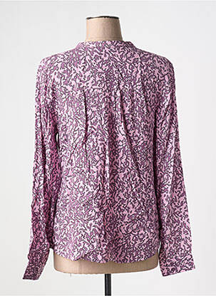 Blouse poignets boutonnés avec fente manches longues violet B.YOUNG femme