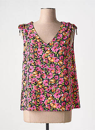 Top imprimé fantaisie sans manche rose MOLLY BRACKEN femme